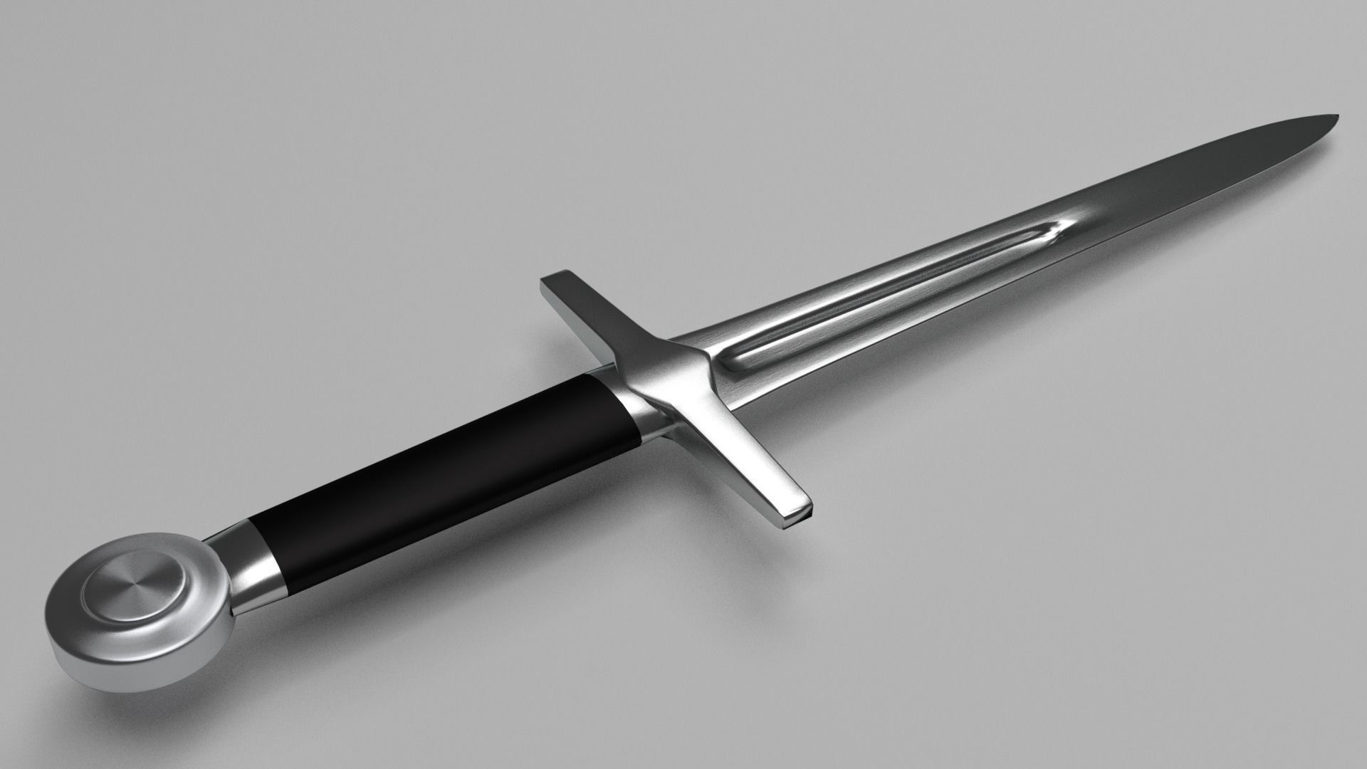 Crusader Dagger Low-poly 3D model_3