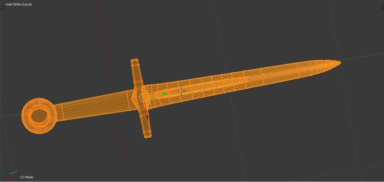 Crusader Dagger Low-poly 3D model_5