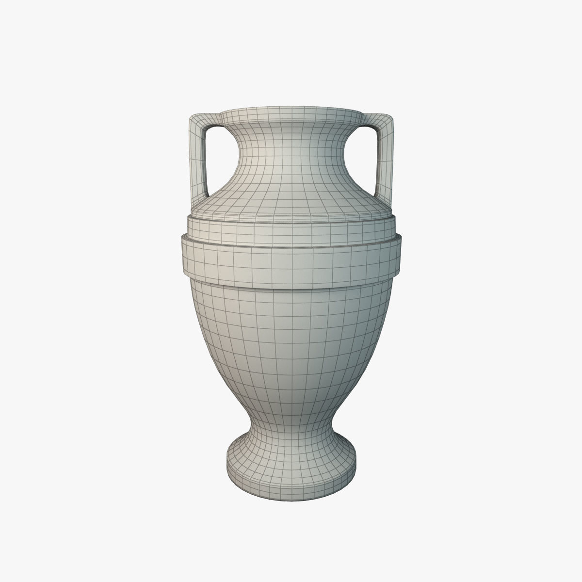 Amphora greek vase 3D model_3