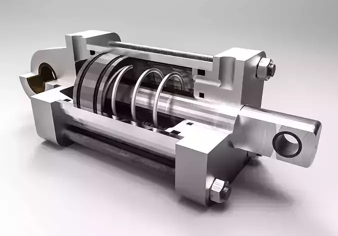 CILINDRO DE SIMPLE EFECTO Low-poly 3D model
