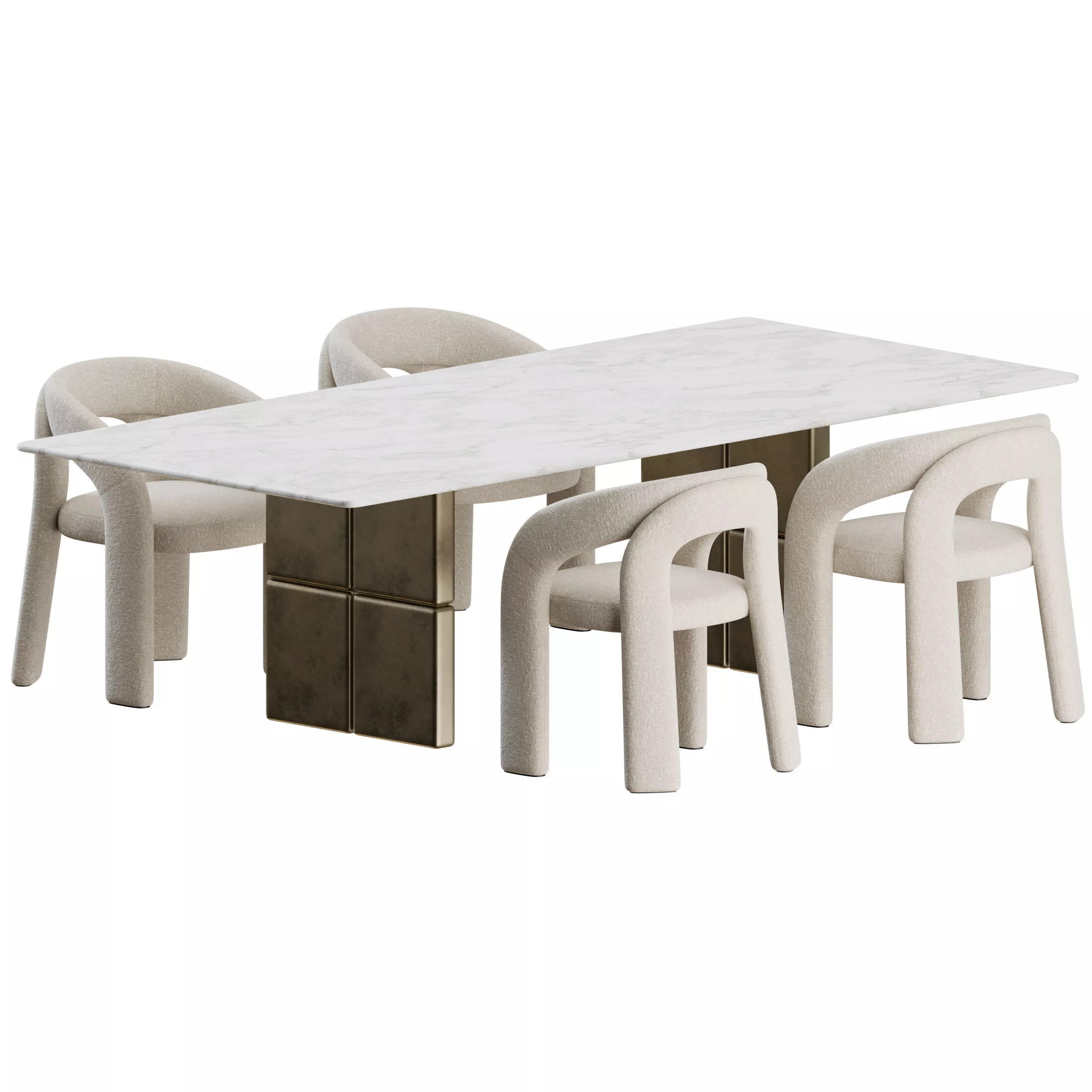 Dada Chair Barrio Table by Giulio Marelli 3D model
