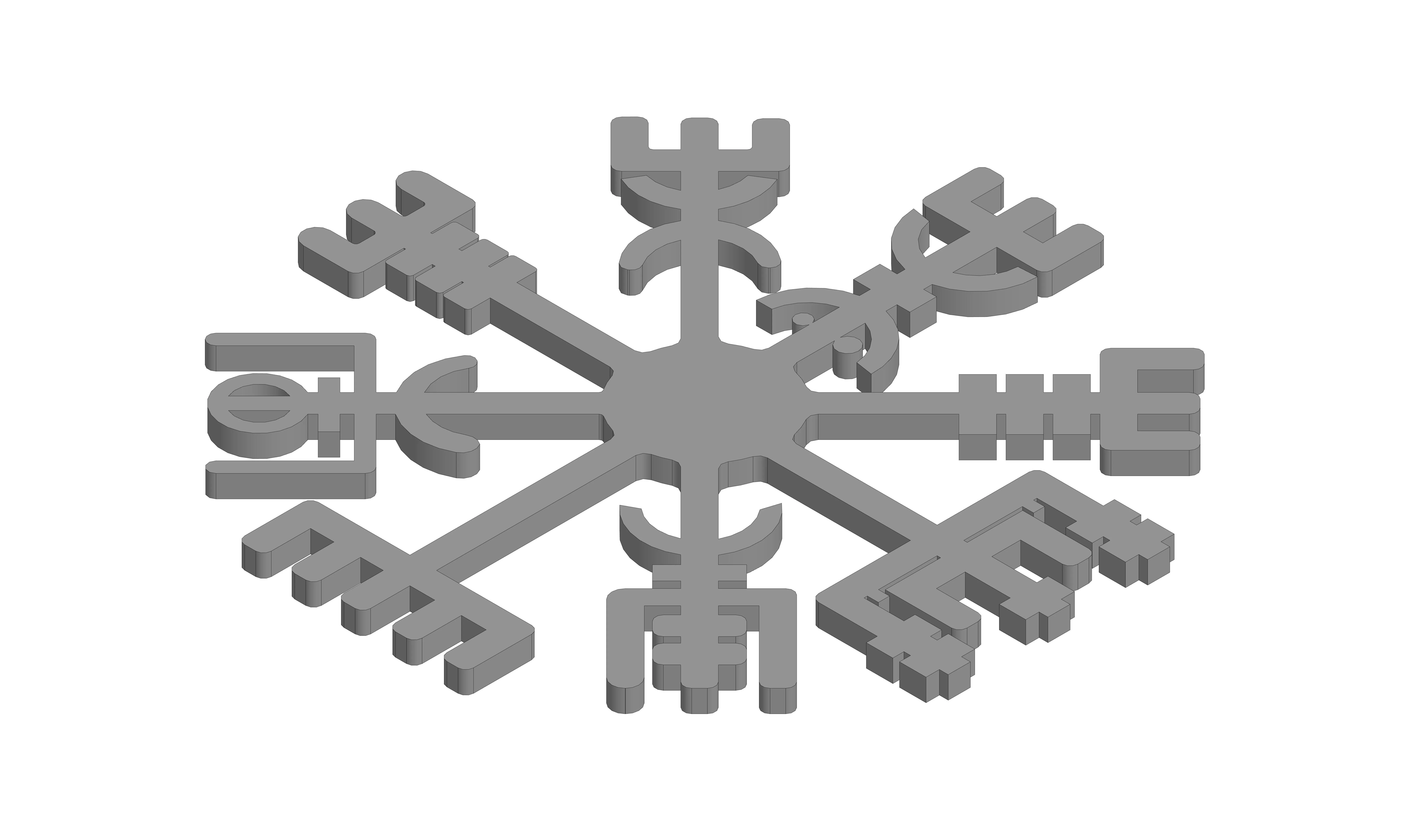 Nordic Rune Cup Coaster 3D print model