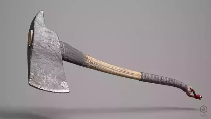Game Ready Firefighter Axe Low-poly 3D model