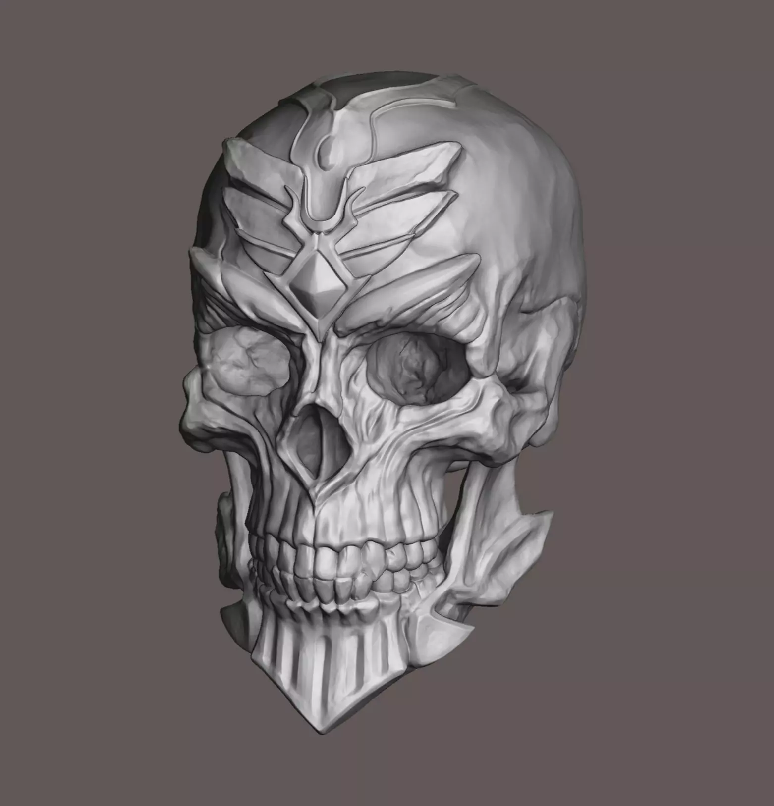 Fane Undead Eternal Skull 3D Print Ready Fan Art 3D print model