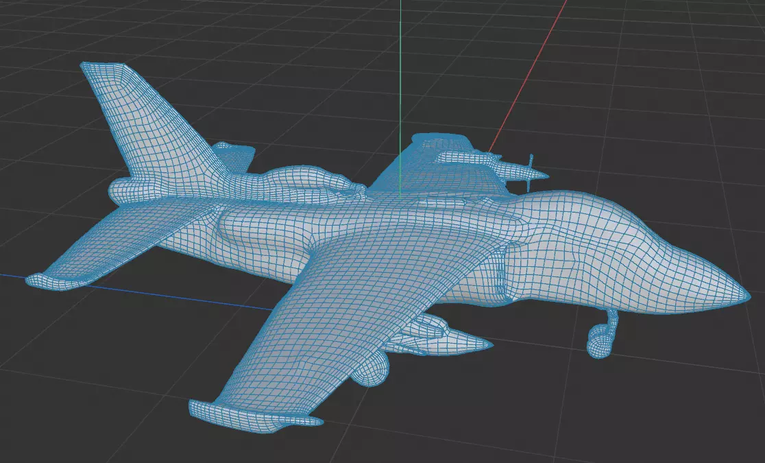 3D Military Jet Aircraft Model 3D model