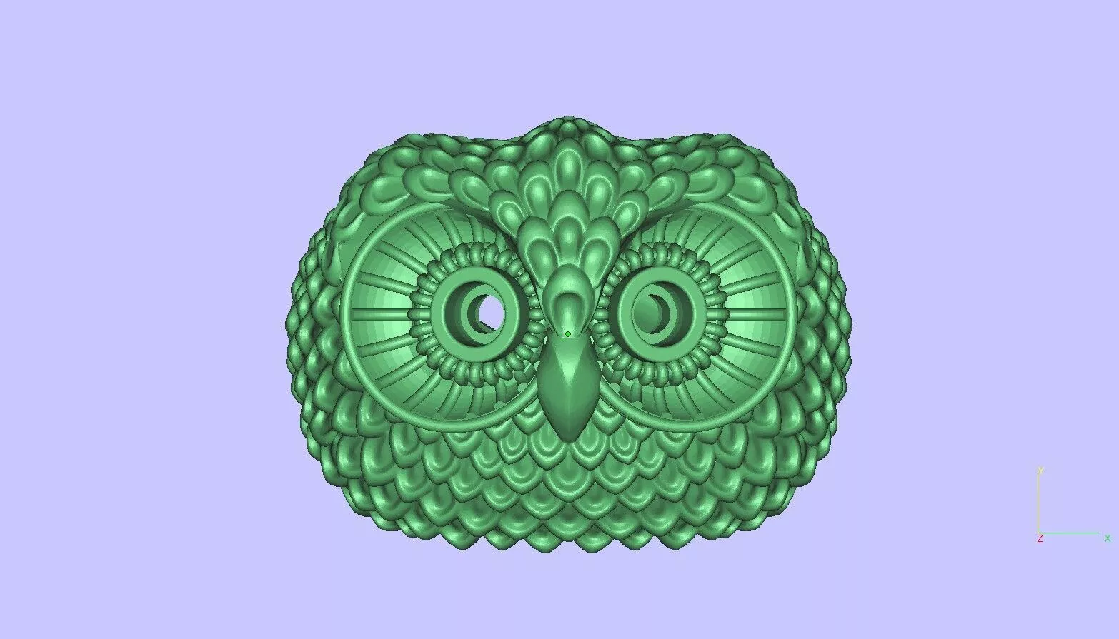 Owl Ring 3D print model