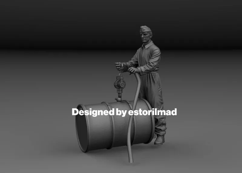 WW2 MECANICO ALEMAN TIGER v2 3D print model