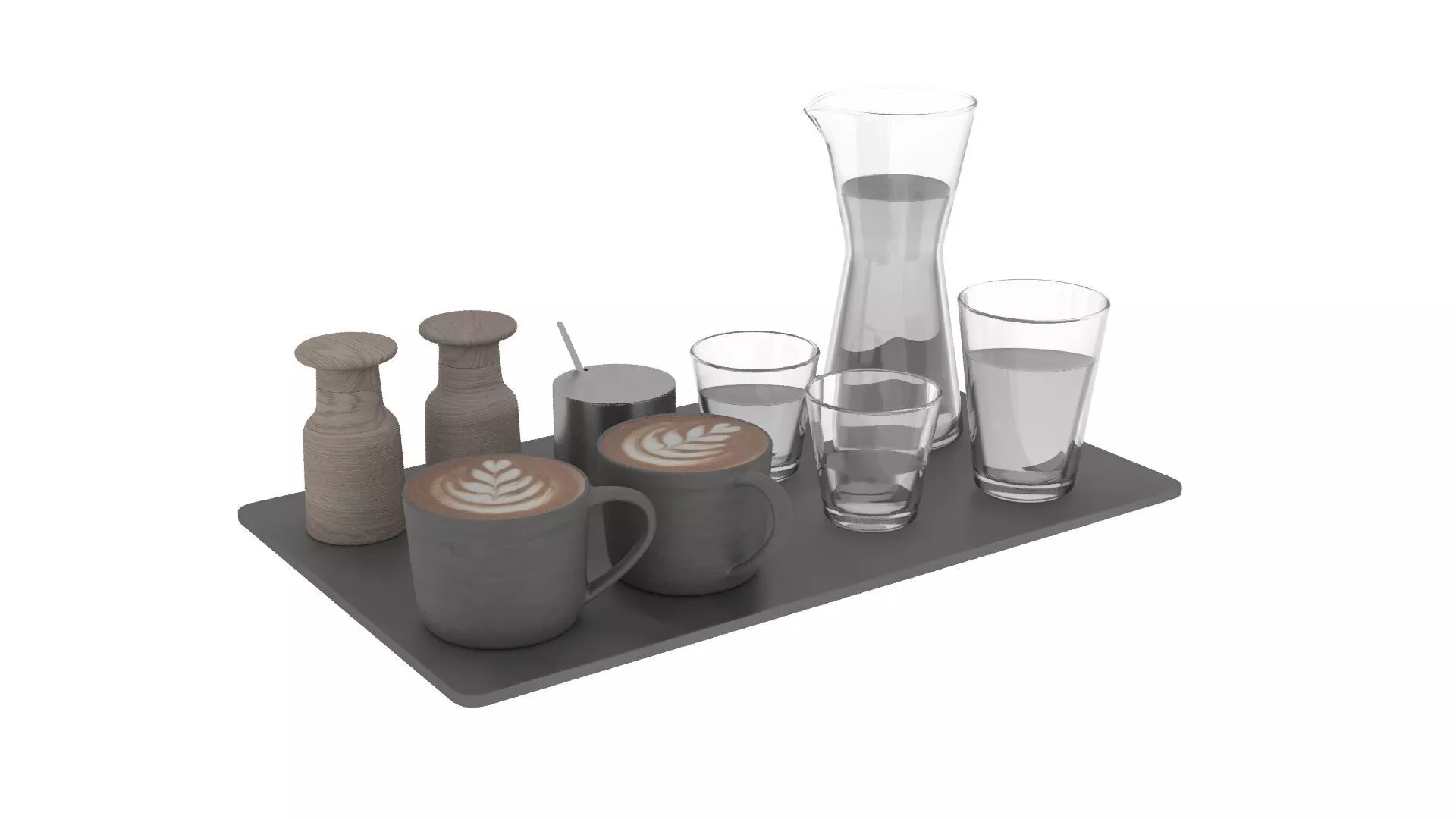 Eat and Drinks Decor Set 3D model
