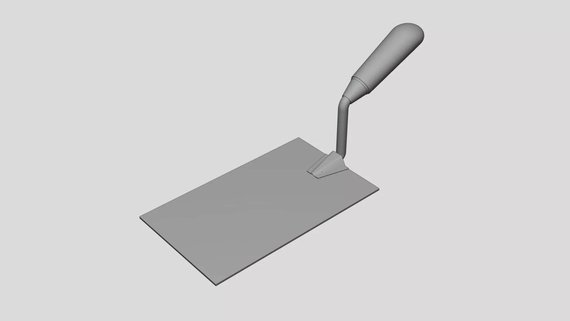 Finishing Trowel - Geometry Only No Textures No Materials 3D model