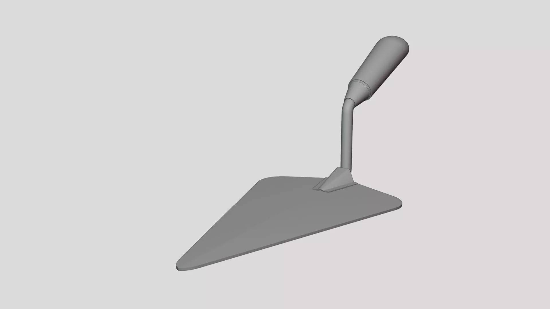 Mortar Trowel - Geometry Only No Textures No Materials 3D model