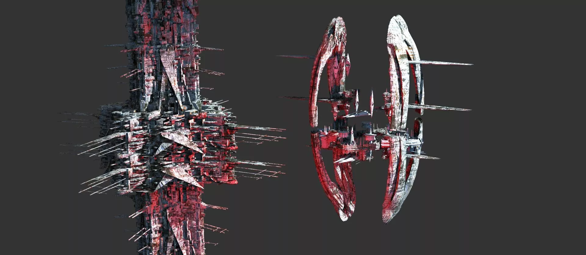 Starship heraldry garden array tower 5 3D model