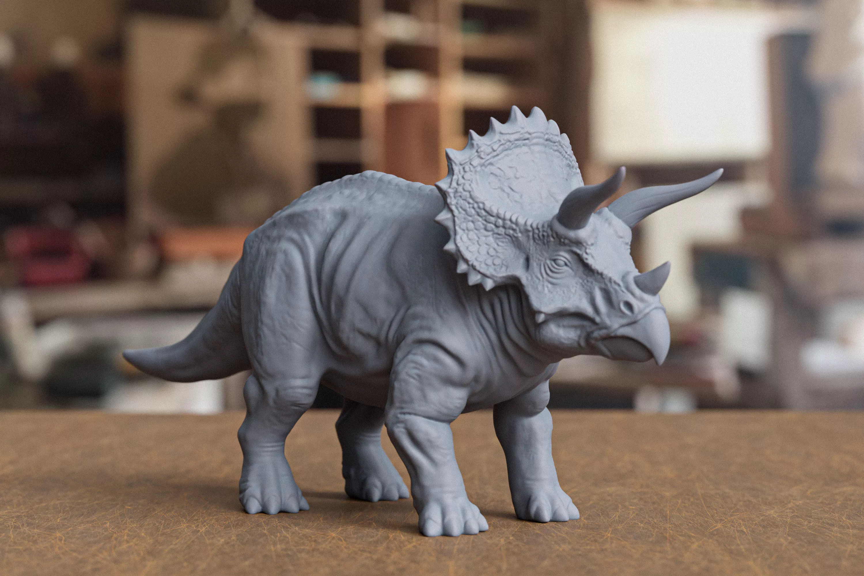 Detailed Triceratops Dinosaur 3D print model