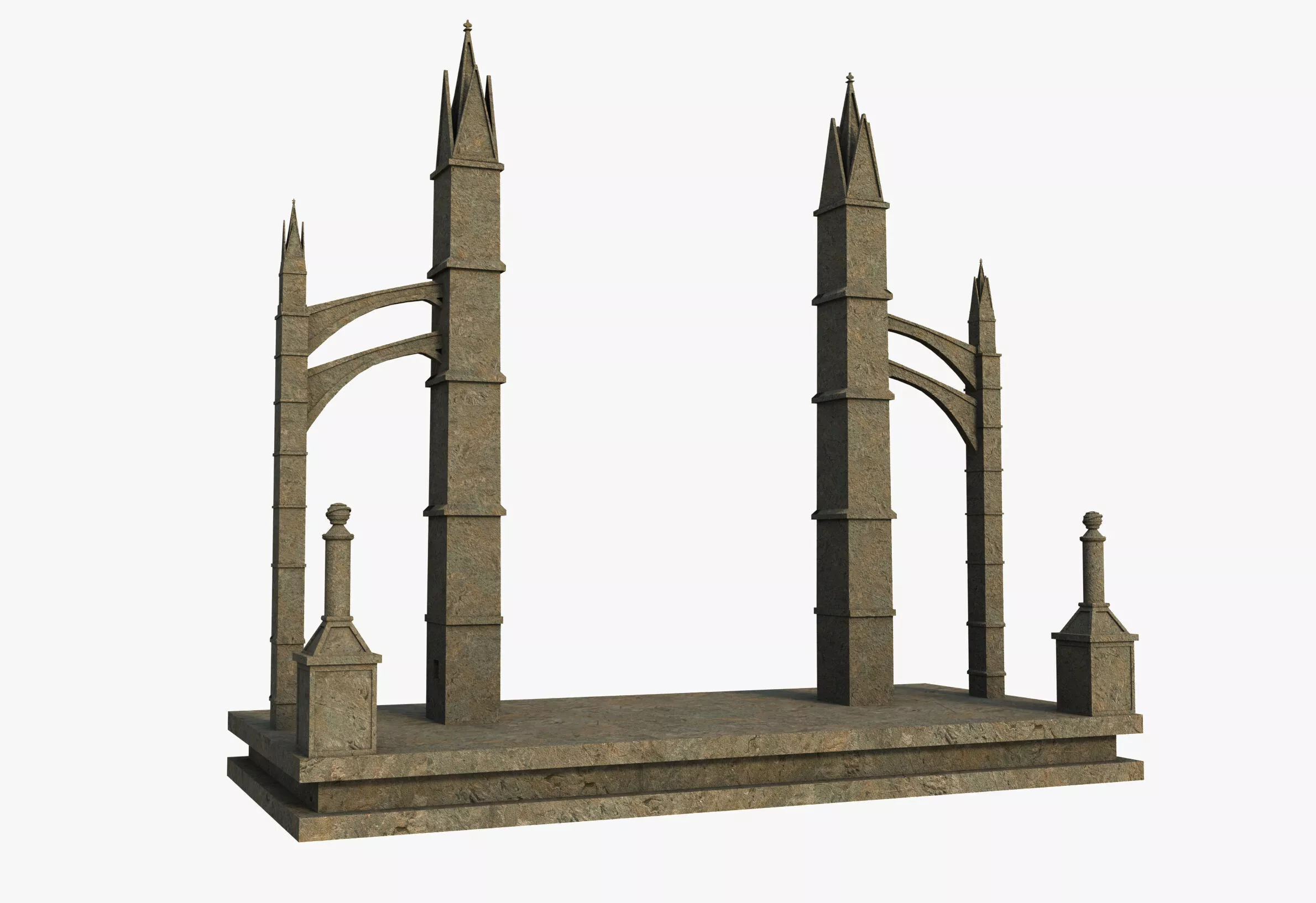 Ancient Gate Arch Free 3D model