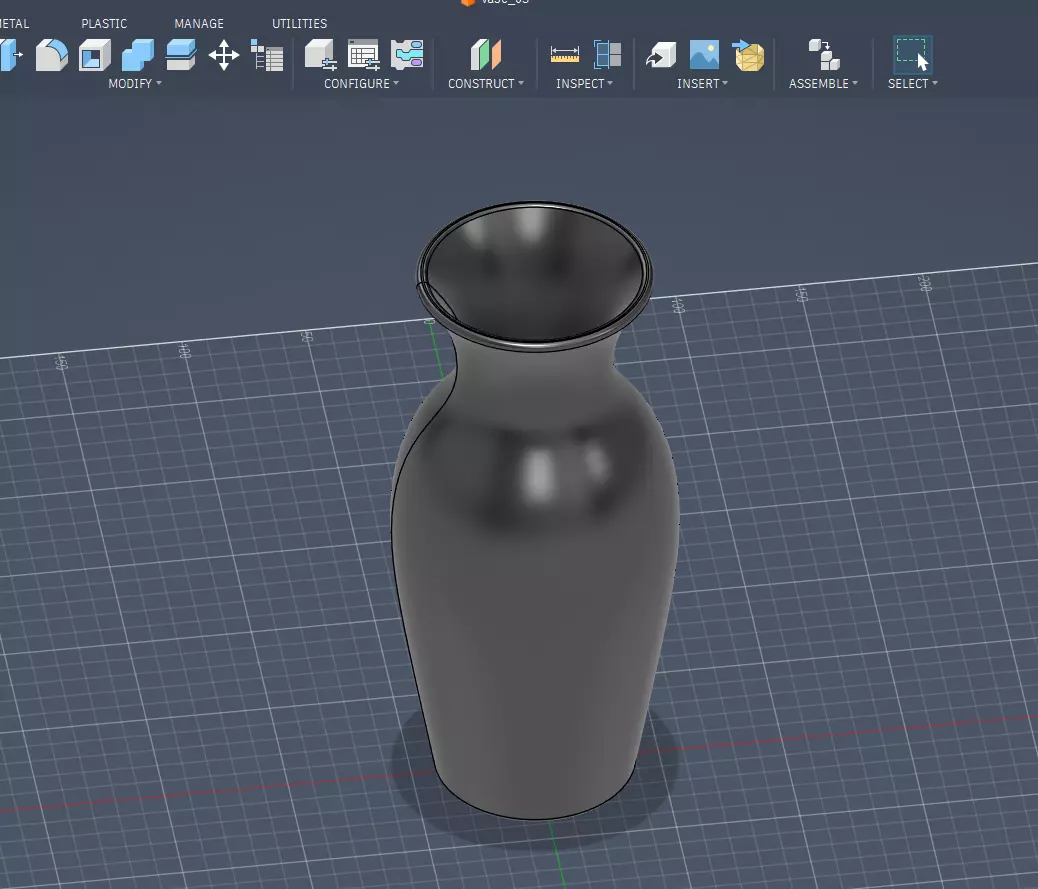 Classic Curved Flower Vase - Free 3D Print Ready Free 3D print model