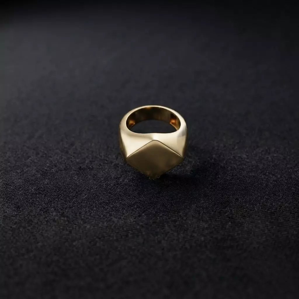 Jewelry Signet Ring v5 L Size 3D print model