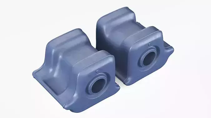 Blue Left and Right Stabilizer Bushings 3D model 5