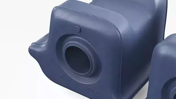 Blue Left and Right Stabilizer Bushings 3D model 6