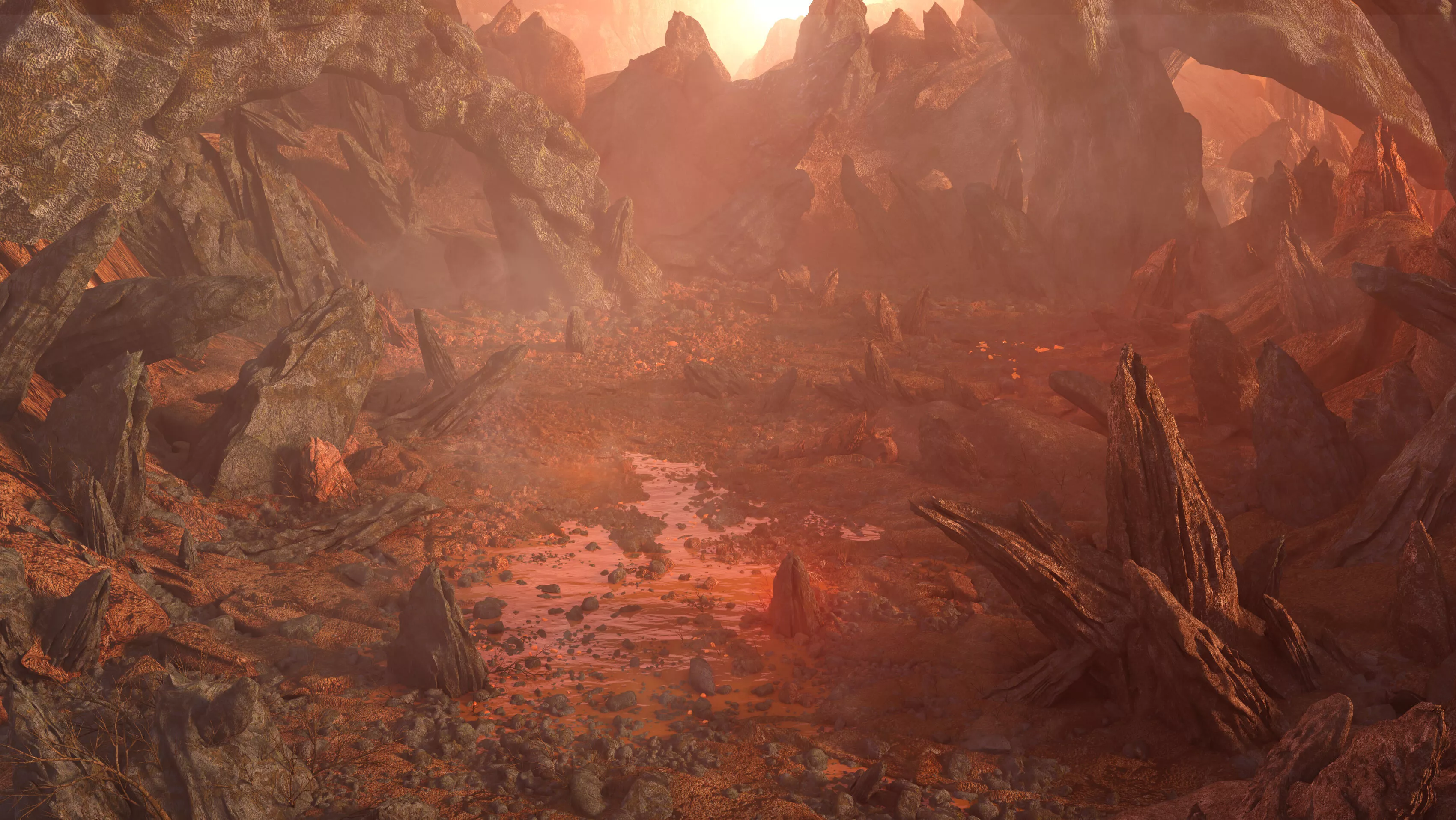 Mars Planet Environment 3D model