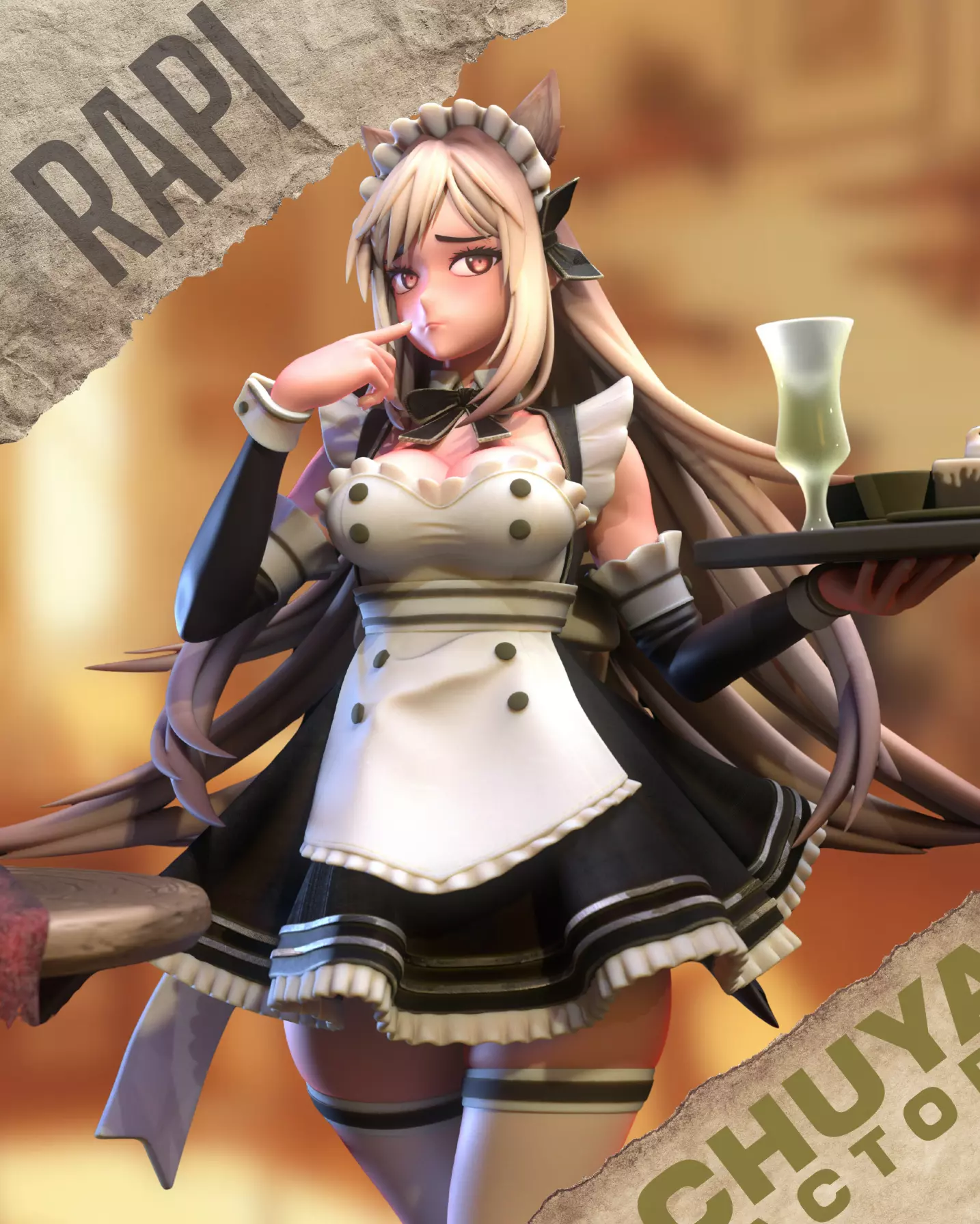 Maid Rapi - Goddess of Victory Nikke - Chuya Factory 3D print model
