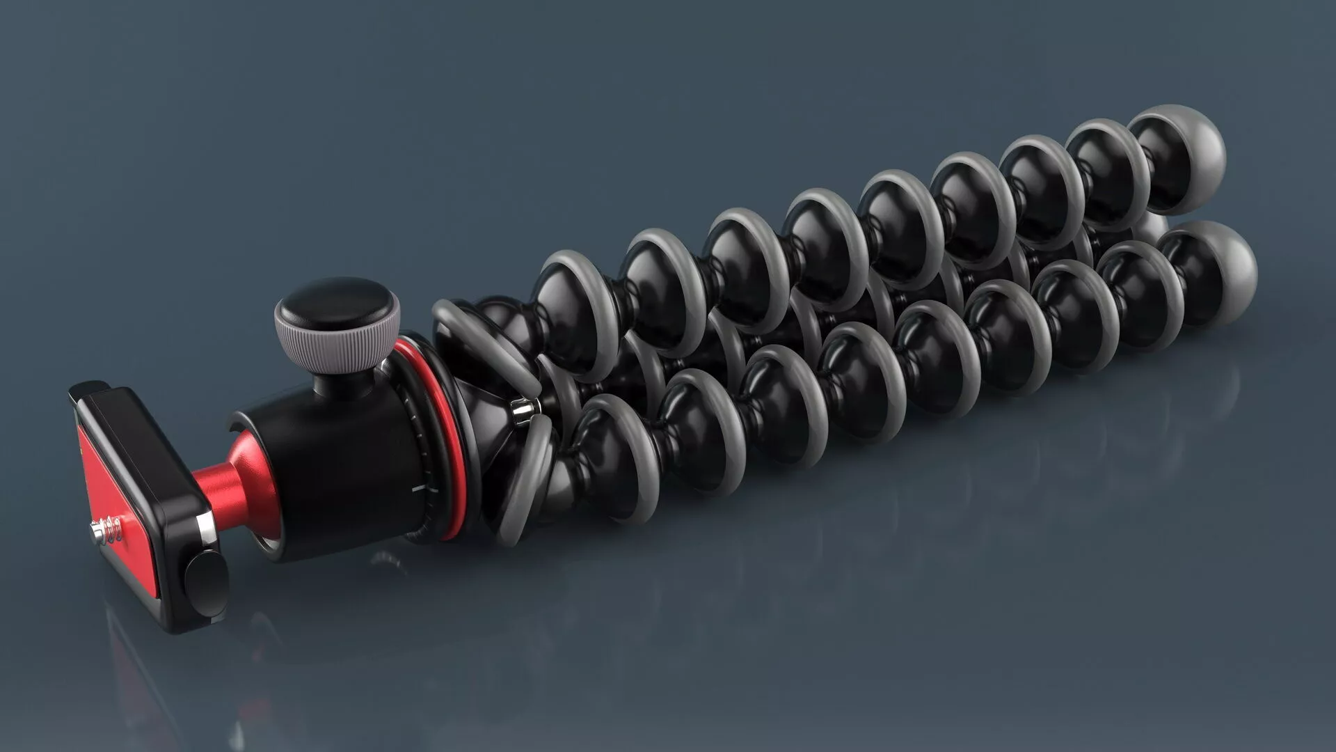 Camera Flexible Tripod Rigged 3D model