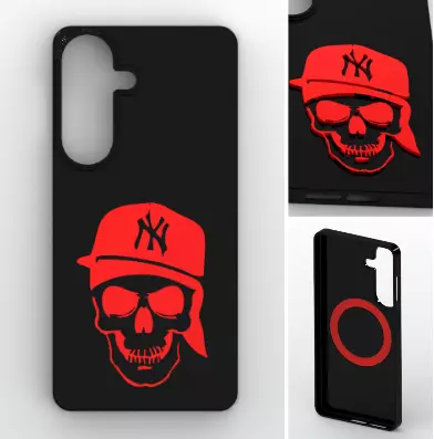 Urban Skull Magnetic Case 3D print model
