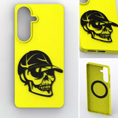 Street Skull Magnetic Case 3D print model