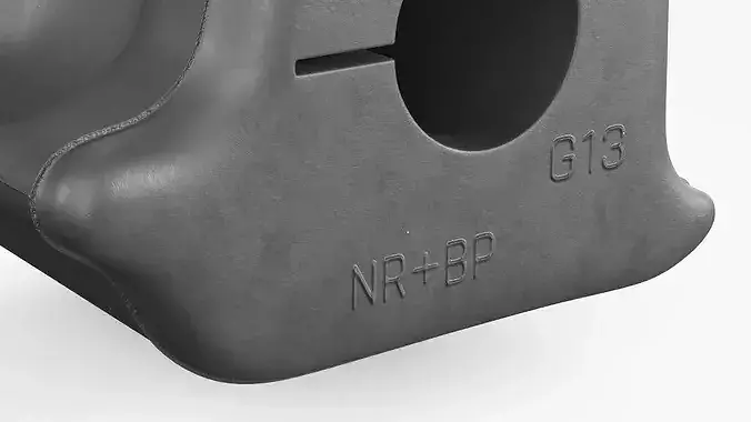 Left Stabilizer Bushing 3D model 7