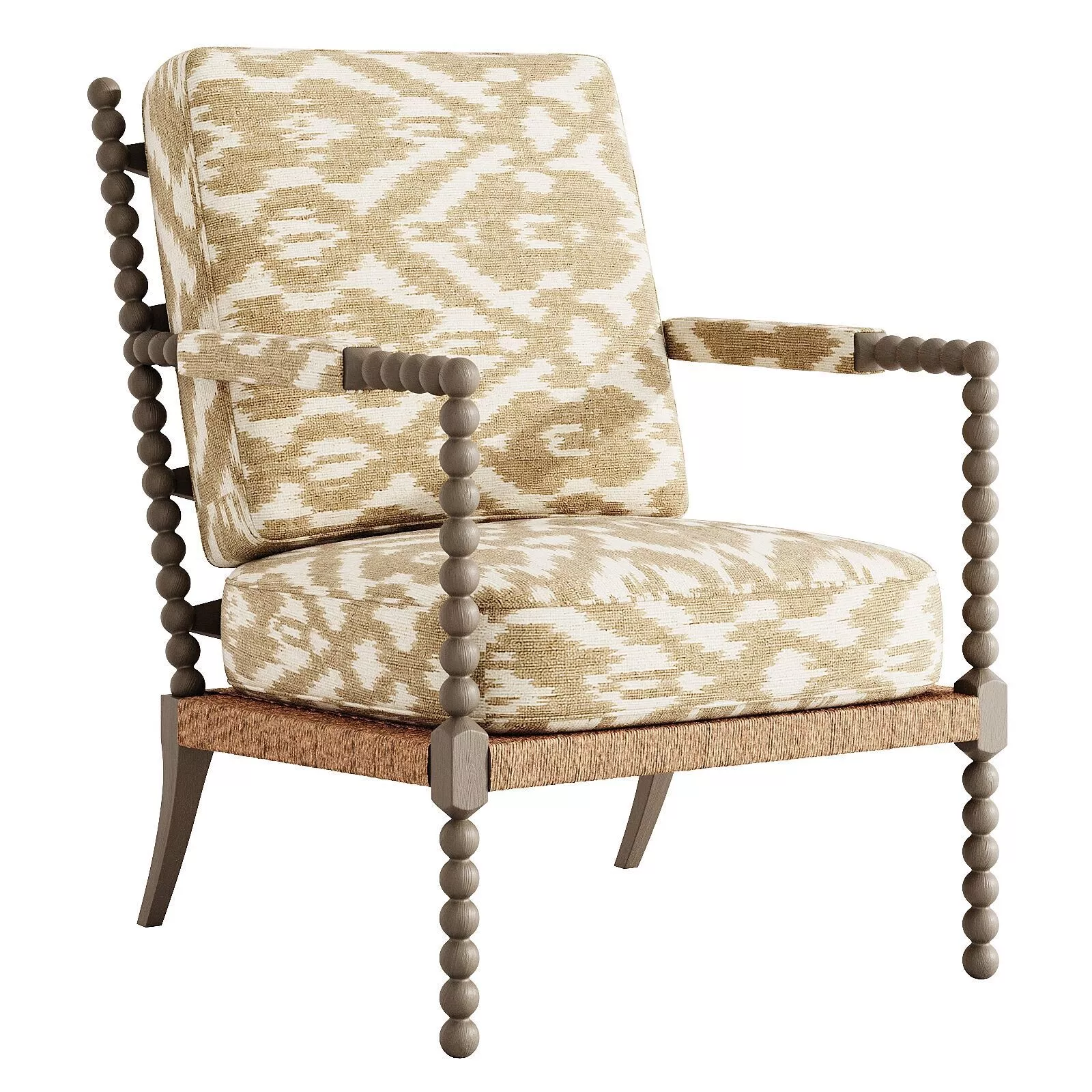 Jenny Lind Wood Accent Chair 3D model