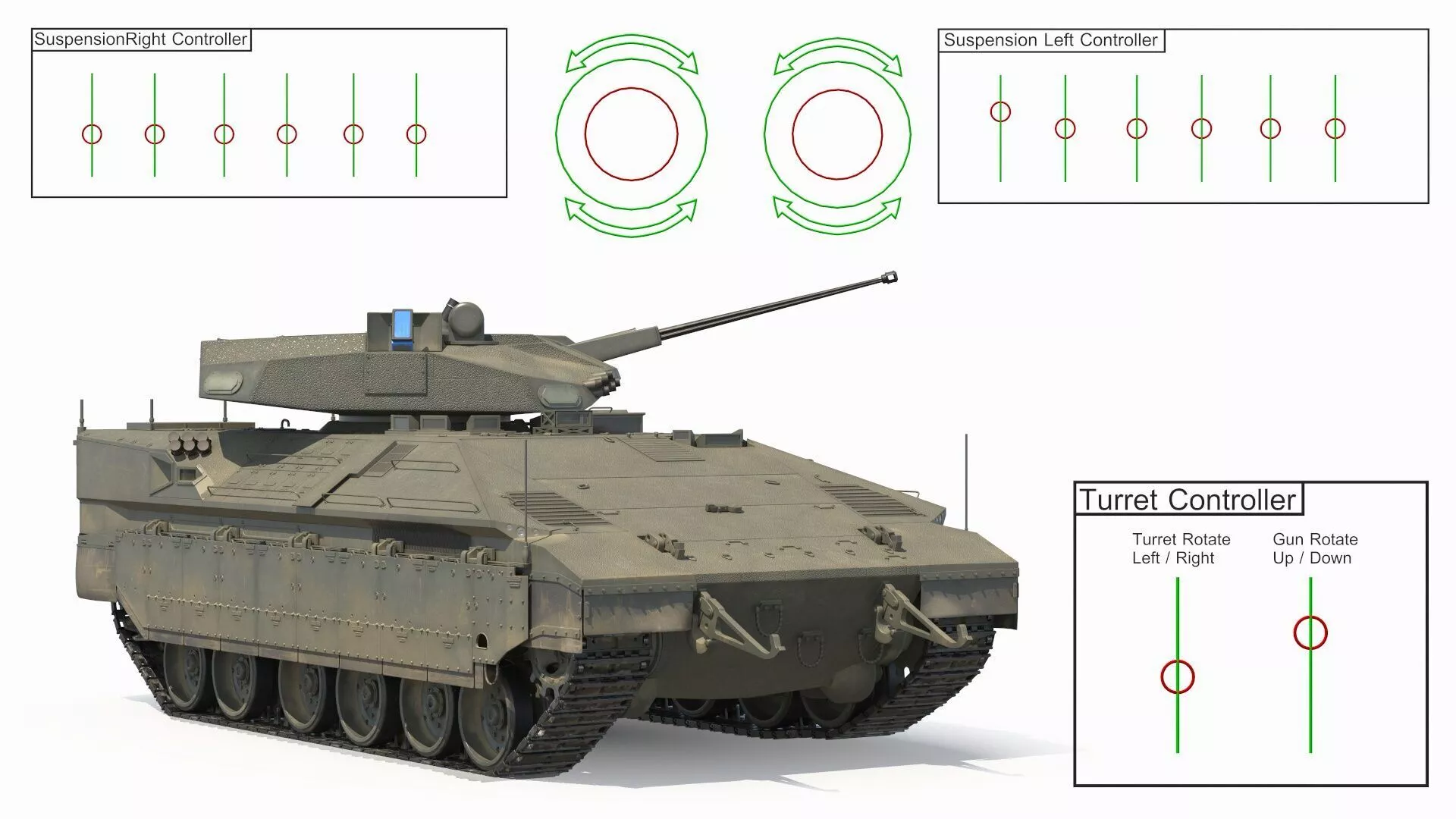IDF Namer Armored Personnel Carrier Dirty Rigged 3D model