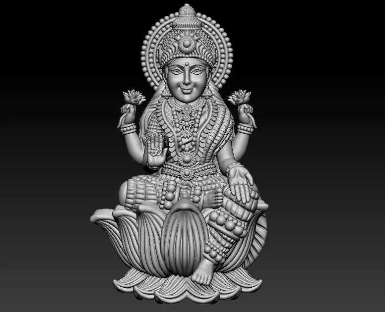 Laxmi Mata 3D print model 3D print model