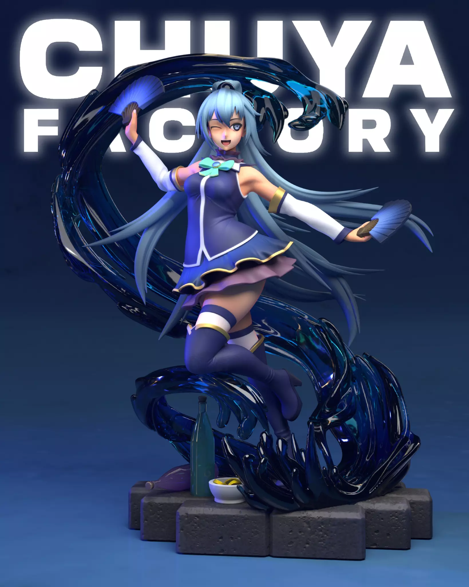 Aqua - KonoSuba - Chuya Factory 3D print model