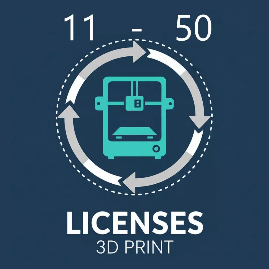 Commercial License to print and sell up to 50 copies 3D print model