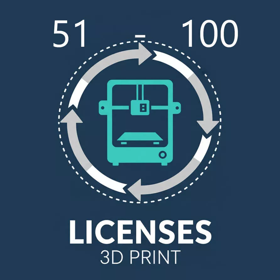 Commercial License to print and sell up to 100 copies 3D print model