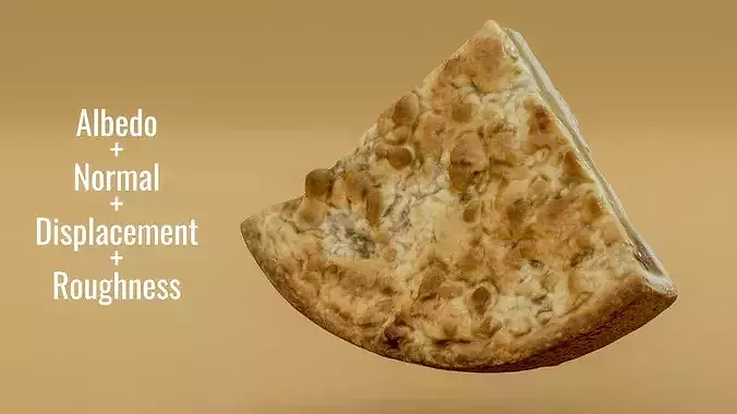 Apple Pie Slice Baked Dessert Photogrammetry 3D Scan PBR Low-poly 3D model 6