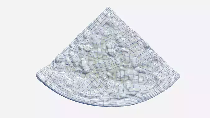 Apple Pie Slice Baked Dessert Photogrammetry 3D Scan PBR Low-poly 3D model 7