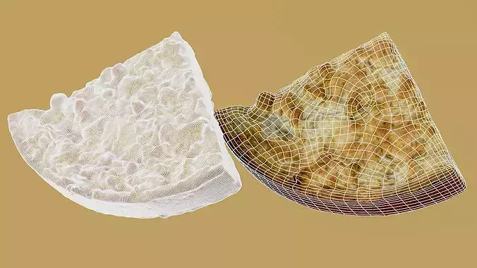 Apple Pie Slice Baked Dessert Photogrammetry 3D Scan PBR Low-poly 3D model 2
