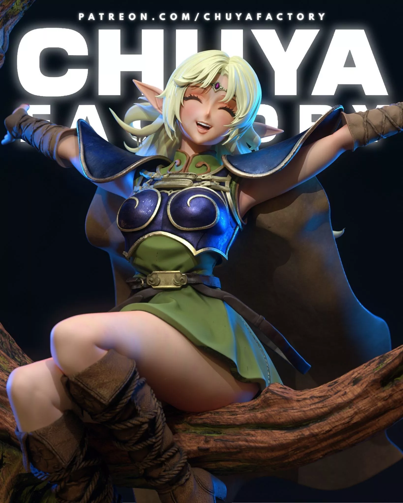 Deedlit - Record of Lodoss War - Chuya Factory 3D print model
