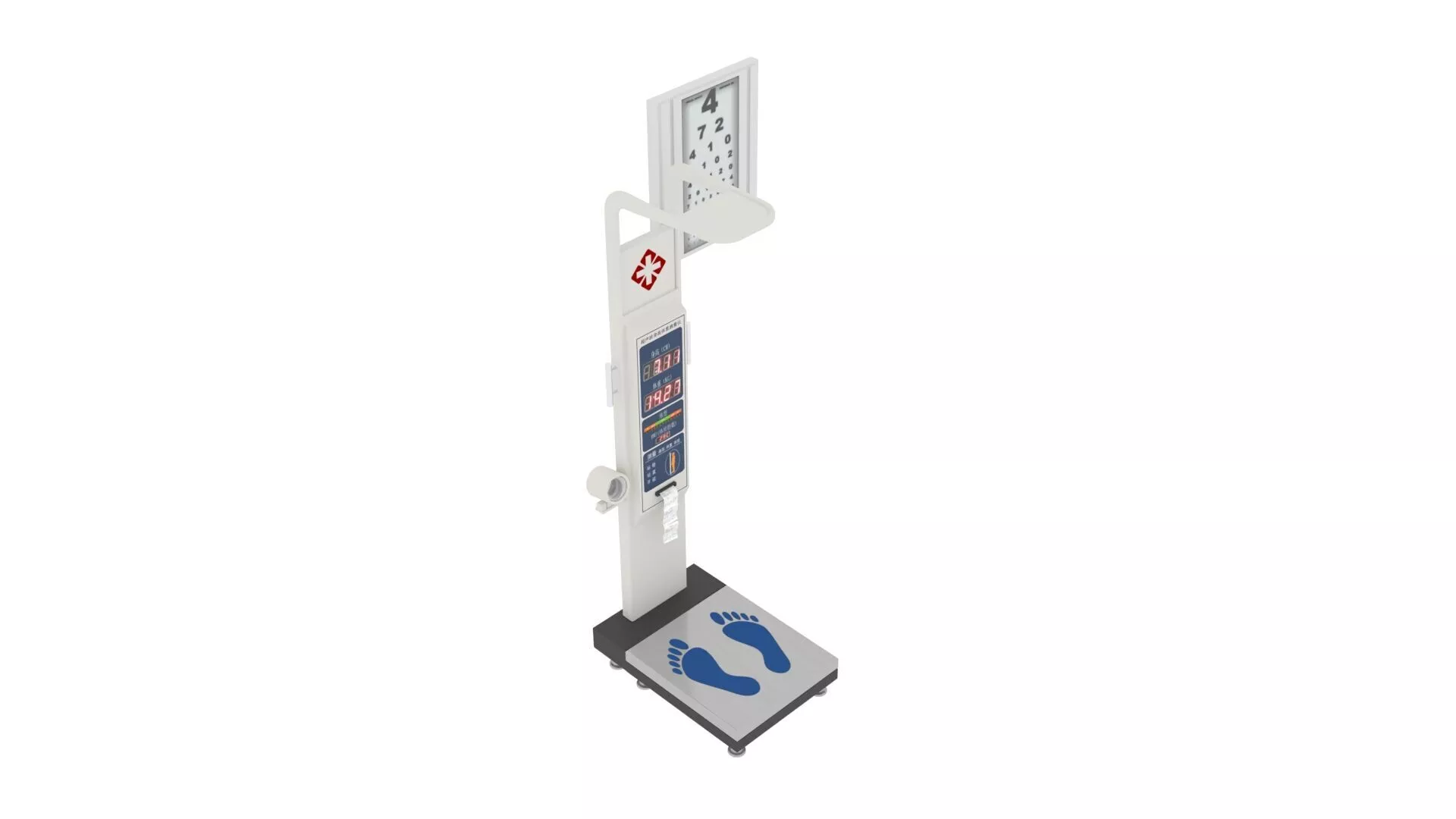 Medical Height Weight BMI Machine 3D model