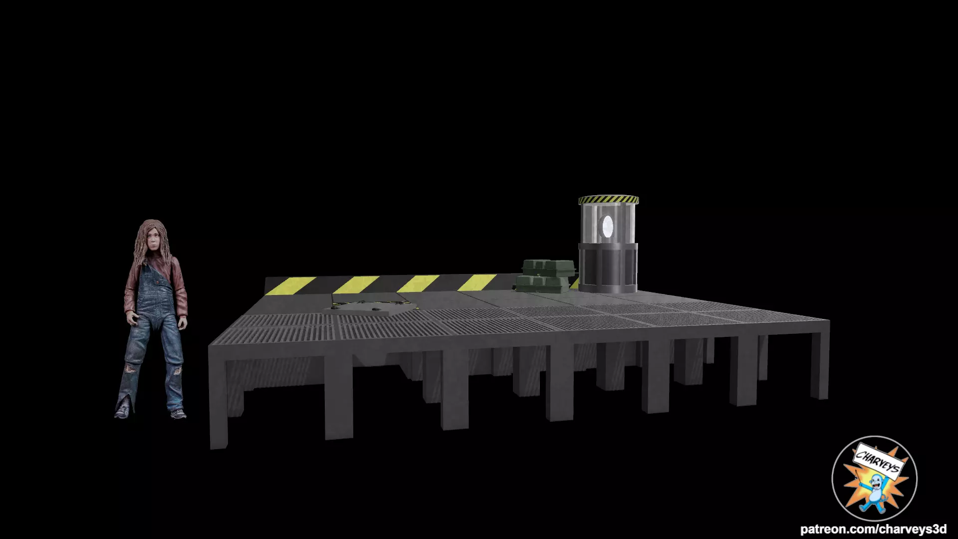 Aliens Sulaco Hangar Deck for 4 and 7 inch figures 3D print model