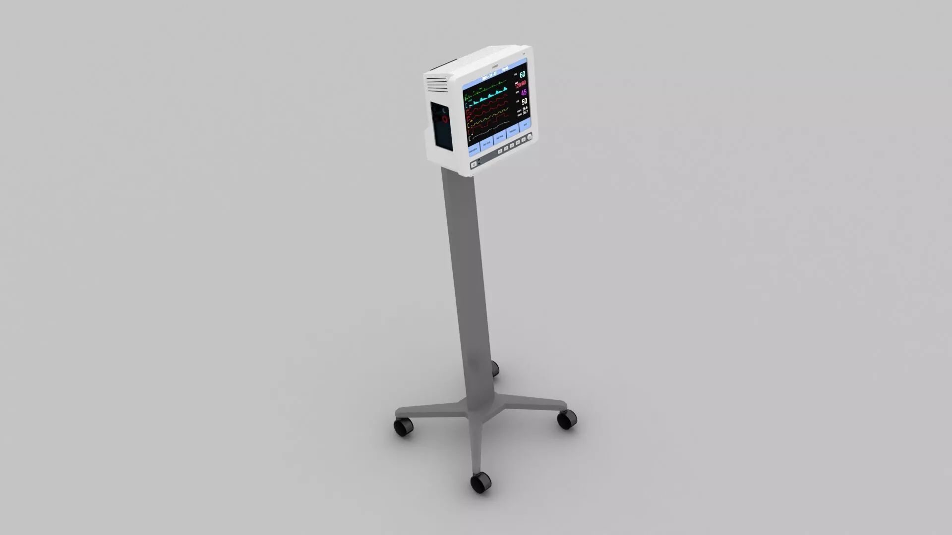 Portable Patient Monitor 3D model