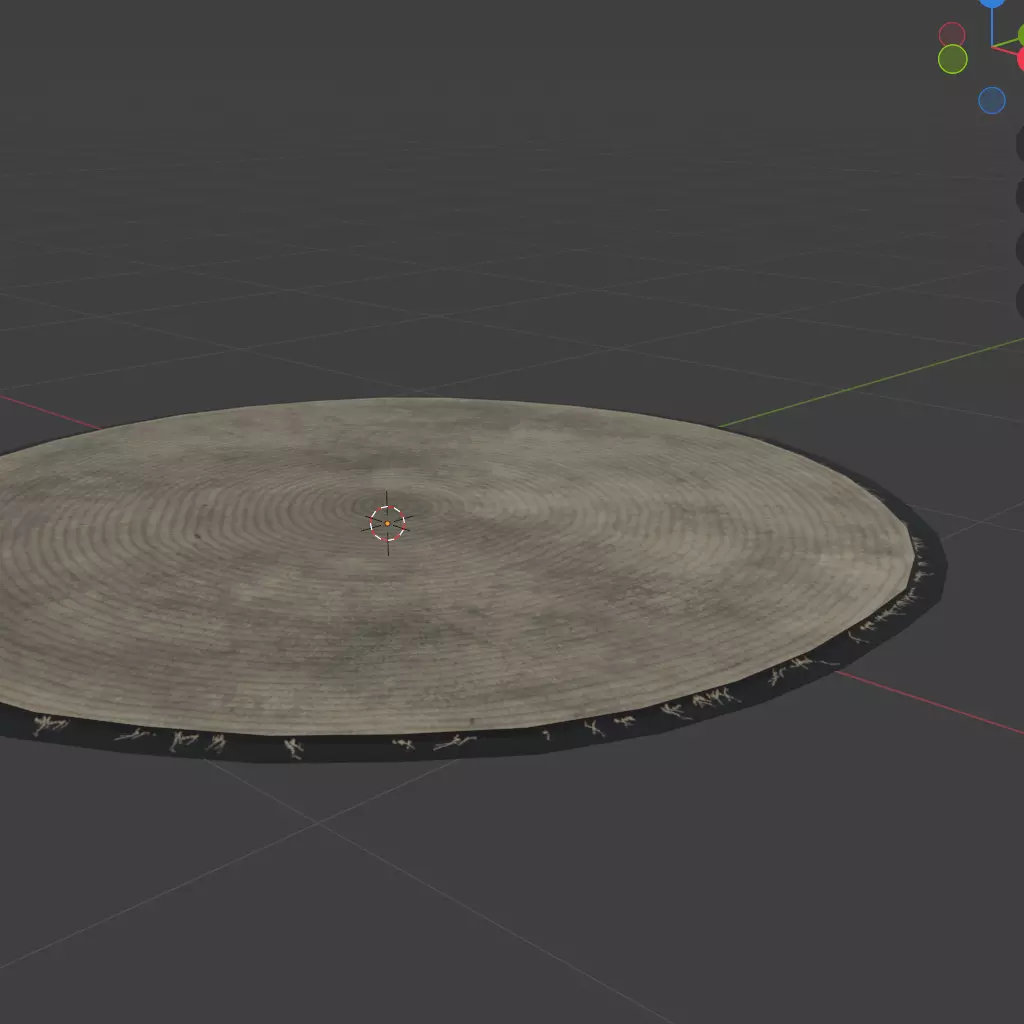 Tan Dirty Rug Low-poly 3D model