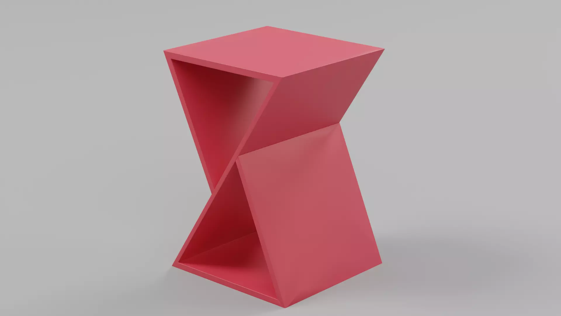 Triangle Pedestal Side Table - Sample File 3D model