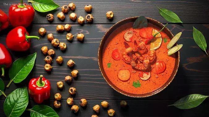 Tom Yum Soup 3D model 3