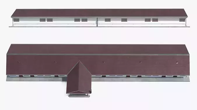 Roadside Motel Building 3D model 3