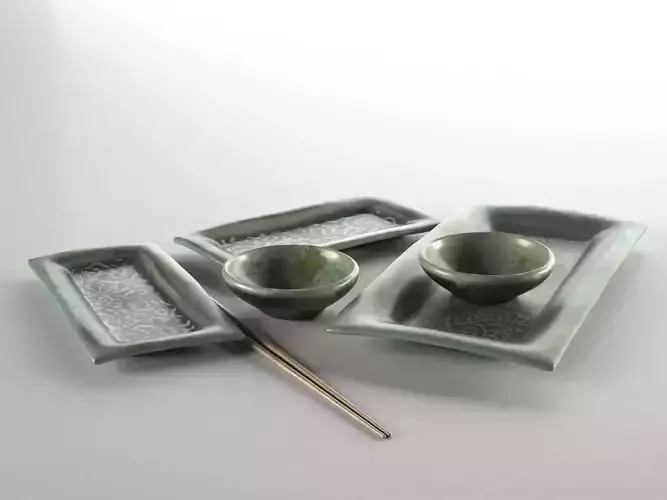 Sushi Set Green Lace