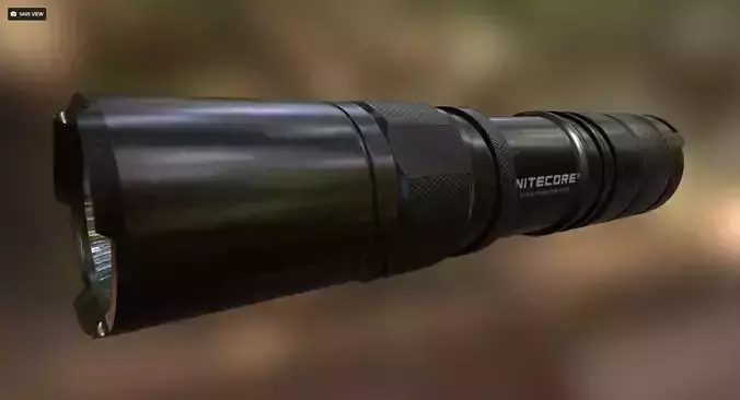 Tactical Flashlight Nitecore MT2C Low-poly 3D model