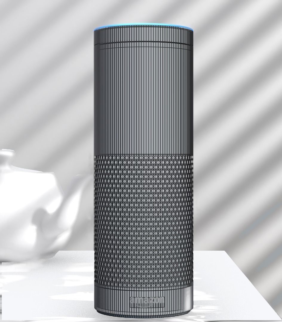 Amazon Echo Alexa 3D model_1