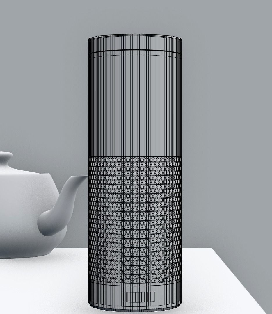 Amazon Echo Alexa 3D model_2