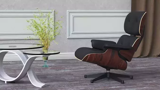 Lounge Chair Polisander 3D model 3