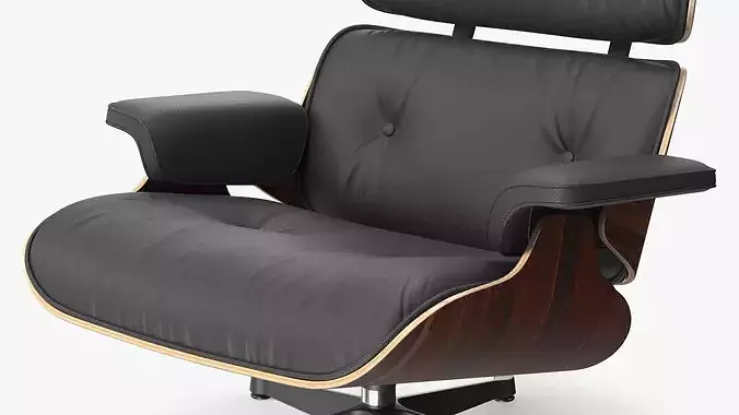 Lounge Chair Polisander 3D model 7